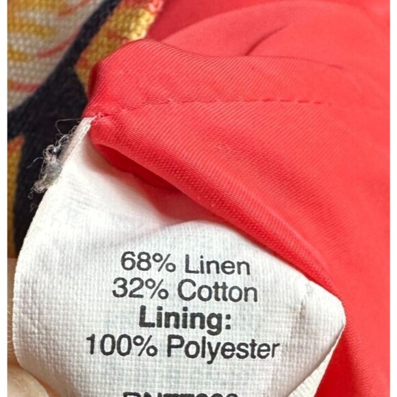 J Crew Linen Blend Mini Skirt Womens 8 Floral Colorful Preppy Resort Boho Beach - Picture 4 of 8